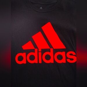Lightly Used Red on Black Adidas Extra Large T-Shirt